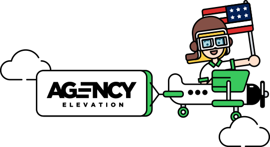 Plane with Agency Elevation Banner